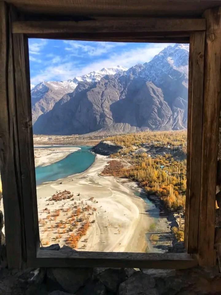 A view of Skardu city and River Indus - Pakistan 🇵🇰