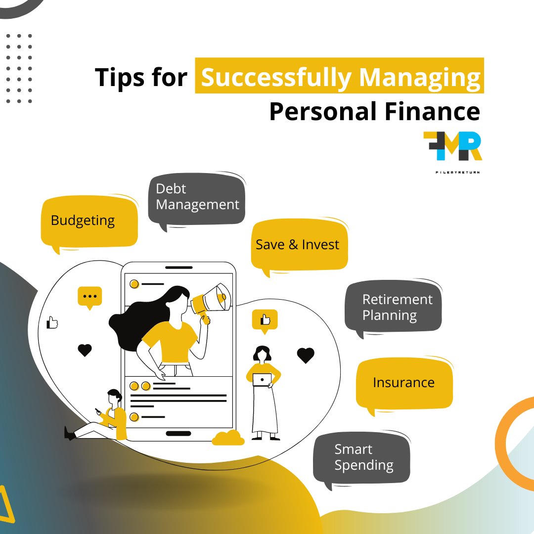 Filemyreturn2's tweet image. &quot;Ready to take control of your money? Let FileMyReturn be your financial guide!
#ITRFiling #personalfinance #budgeting #DebtManagement #Save #invest #retirementplanning #insurance #SmartSpending #filemyreturn #IncomeTax #Finance