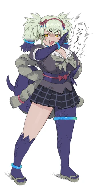 突然ヤマタノオロチちゃん描きたくなった 