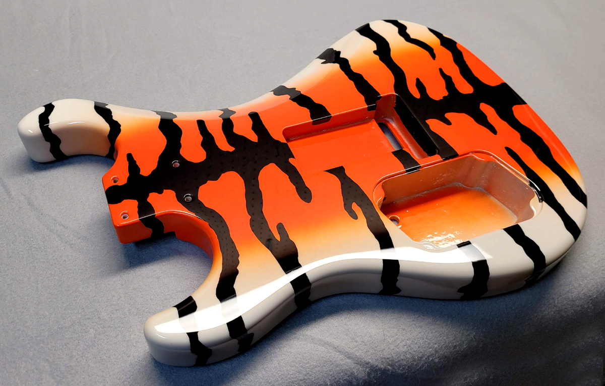 GuitarPaintGuys's tweet photo. Custom Tiger Finish 

https://t.co/HoixSpnfbT

#GuitarPaintGuys #GuitarPainting #GuitarFinishing #guitar #luthier #guitarpainter #tiger #custompaint #guitarplayer #tigerstripes #music #rocknroll https://t.co/liYlsQkMgZ
