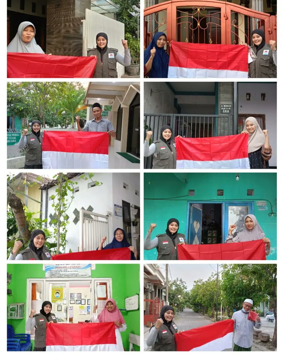 fpkgresik's tweet image. Jelang peringatan HUT RI ke-78, FPK Kabupaten Gresik membagikan bendera merah putih kepada warga yang membutuhkan. 

Jangan sampai bendera yang berkibar di depan rumah mereka sudah lusuh!

#hutrike78 #fpk #fpkgresik