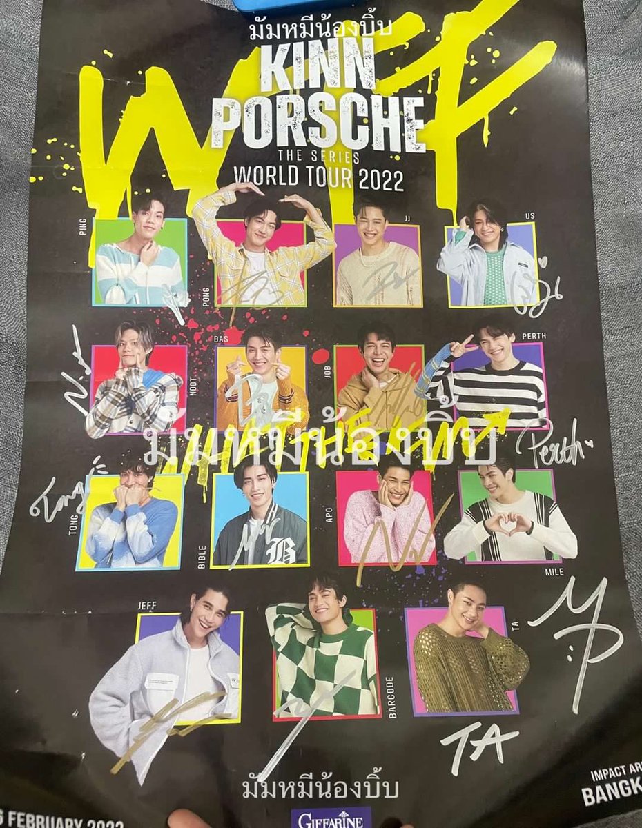 Unlook008's tweet photo. //ขาย//  signed poster  คอน  WTF Day26
WTS price 1500 THB ส่งฟรี
please DM 

#ตลาดนัดคินน์พอร์ช #ตลาดนัดเหนือเมฆ 
#KPWTBKKWTF  #KinnPorcheTheseries 
#kinnporscheworldtour2022WTF 
#kinnporscheworldtourinbkk https://t.co/fsPzVi8NTS