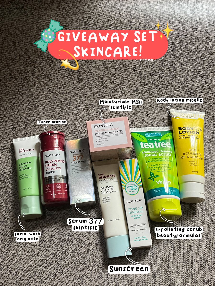 dairypinkid's tweet photo. GIVEAWAY 1 SET SKINCARE‼️
Semua yg di gambar buat 1 akun yang paling wangy😆 ada produk wislis km?👀

Follow aku, RT + ❤️ tweet ini, rep "mau"

Pick winner 1 agustus
Goodluck! https://t.co/ZYRPs9HfVh