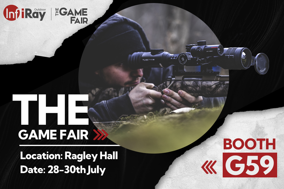 To our hunter friends in the UK:
Got any plans for weekends? Meeting us at the Game Fair at Ragley Hall from 28-30 July is a good choice!
You’ll find us on stand G59, make sure you come and say hello.
#infirayoutdoor #thermalimaging #thermalhunting #nighthunting
