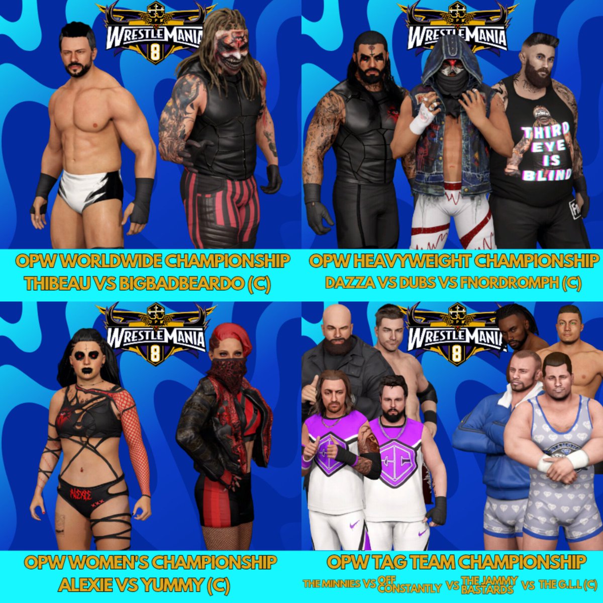 Om3gaPh0enix's tweet photo. The biggest night in OPW history tonight!! OPW: Wrestlemania 8 is live tonight at 7:30pm GMT https://t.co/wUjVU6KlIY