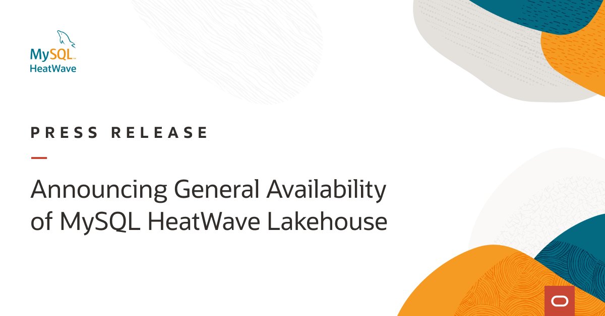 angresh's tweet photo. In an industry first, @Oracle makes lakehouse performance identical to database query performance. Read the full press release: 

https://t.co/spnp1EzjfG https://t.co/QZ5KxWmvP0