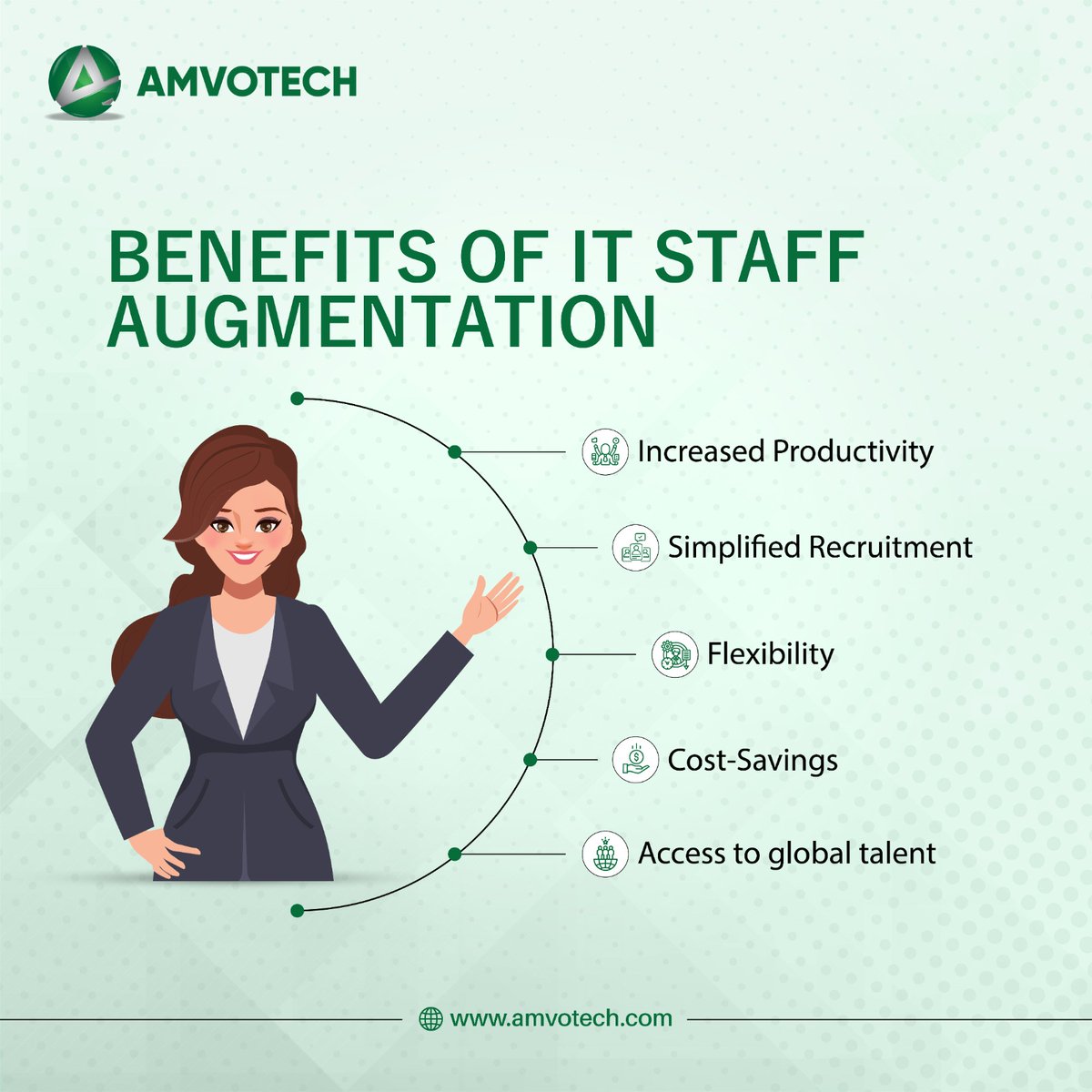 amvotech's tweet image. Unlock Your Business Potential with IT Staff Augmentation! 🚀💼 Embrace the Benefits and Supercharge Your Team's Performance.
#ITStaffAugmentation #BoostYourTeam #BusinessGrowth #TechTalent #EnhancePerformance #StaffingSolutions #ITExperts #AgileWorkforce #Amvotech