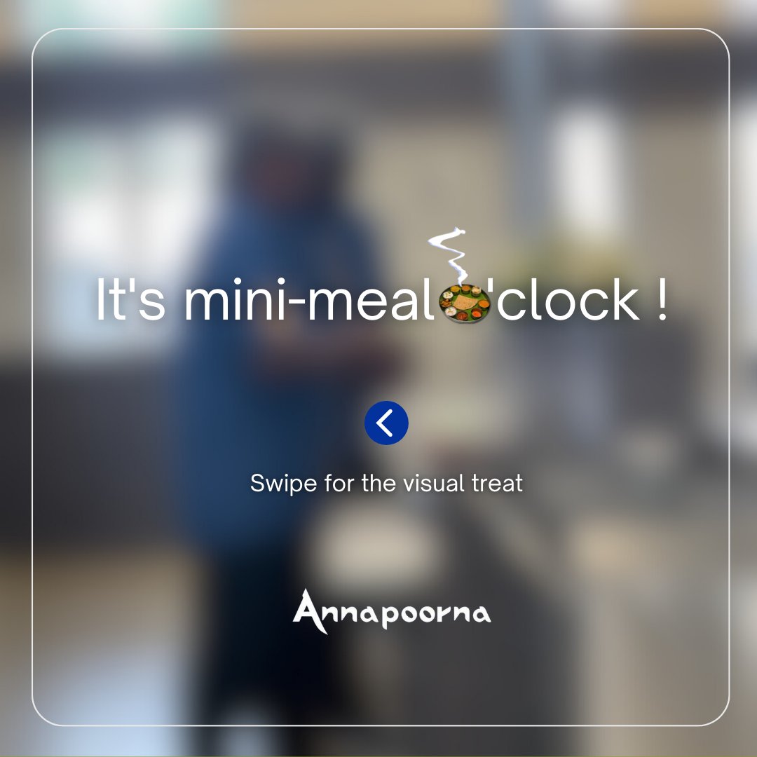 Annapoorna_Cbe's tweet photo. It's mini-meal O'clock !
#Annapoorna #Coimbatore #Minimeals #Executivelunch https://t.co/GJiIXDhka7