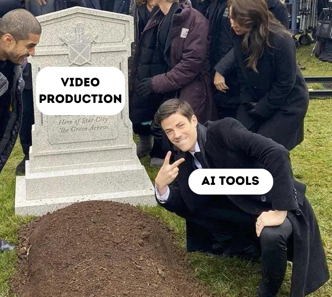 0xluffy_eth's tweet photo. 视频制作已死 ☠️

AI 工具将比视频制作机构快 10 倍完成工作。

这里有 8 个能在几分钟内制作视频的 AI 工具：

[ 保存以便以后使用 🧵] https://t.co/BqTcqrzFWv