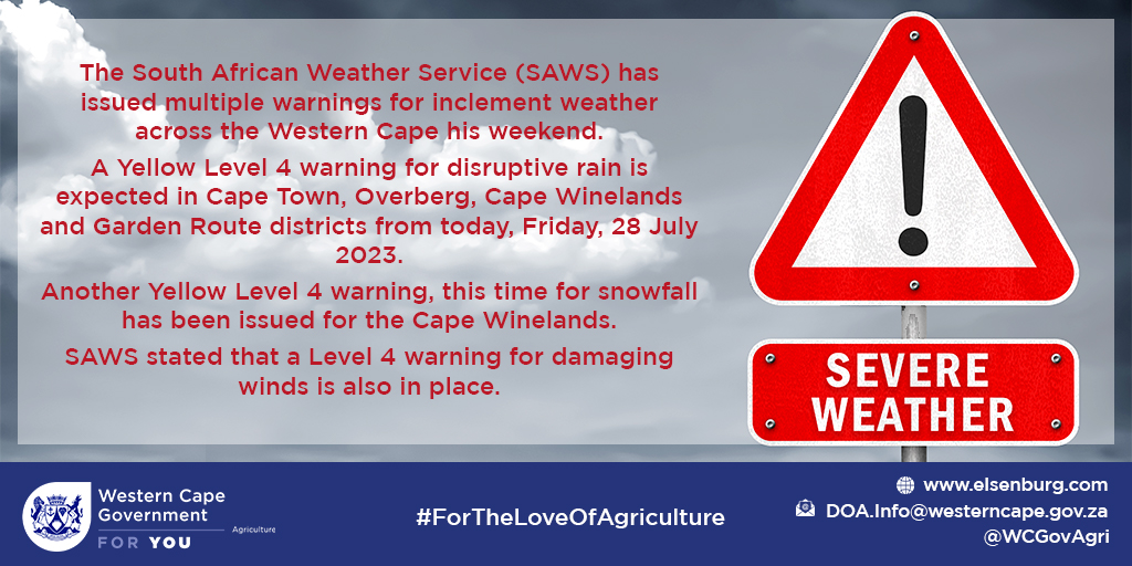 WCGovAgri's tweet photo. [WEATHER ALERT🚨] https://t.co/ei3ho4BvuK