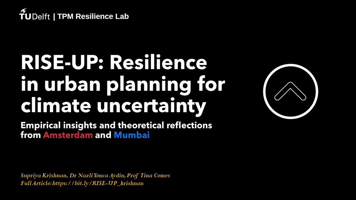 📗🌟Just Out! Our publication in Cities: lnkd.in/dY_zNRJJ
A 7-slide sneak peek before you dive into this rigorous paper: "RISE-UP: Resilience in urban planning for climate uncertainty." w/ <a href="/nazyonca/">Nazli Yonca Aydin</a> <a href="/tinacomes/">Tina Comes</a> 🧵1/7
#cities #climatechange <a href="/tudelftglobal/">TU Delft | Global Initiative</a> @tudelftTBM