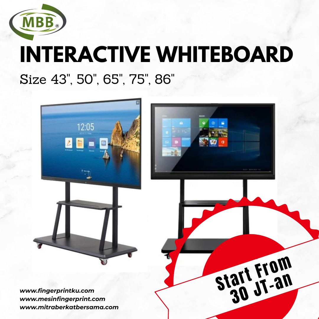 TimPromosiMBB's tweet image. 🚀 Tingkatkan kualitas presentasi dan pembelajaran Anda dengan Interactive Whiteboard berbasis Windows/Android/Dual OS! 

Dengan 5 pilihan ukuran (50&quot;, 65&quot;, 75&quot;, 86&quot;), cocok untuk berbagai ruangan. 

Harga mulai dari 30 juta-an!🔥

#InteractiveWhiteboard #teknologisurabaya #viral