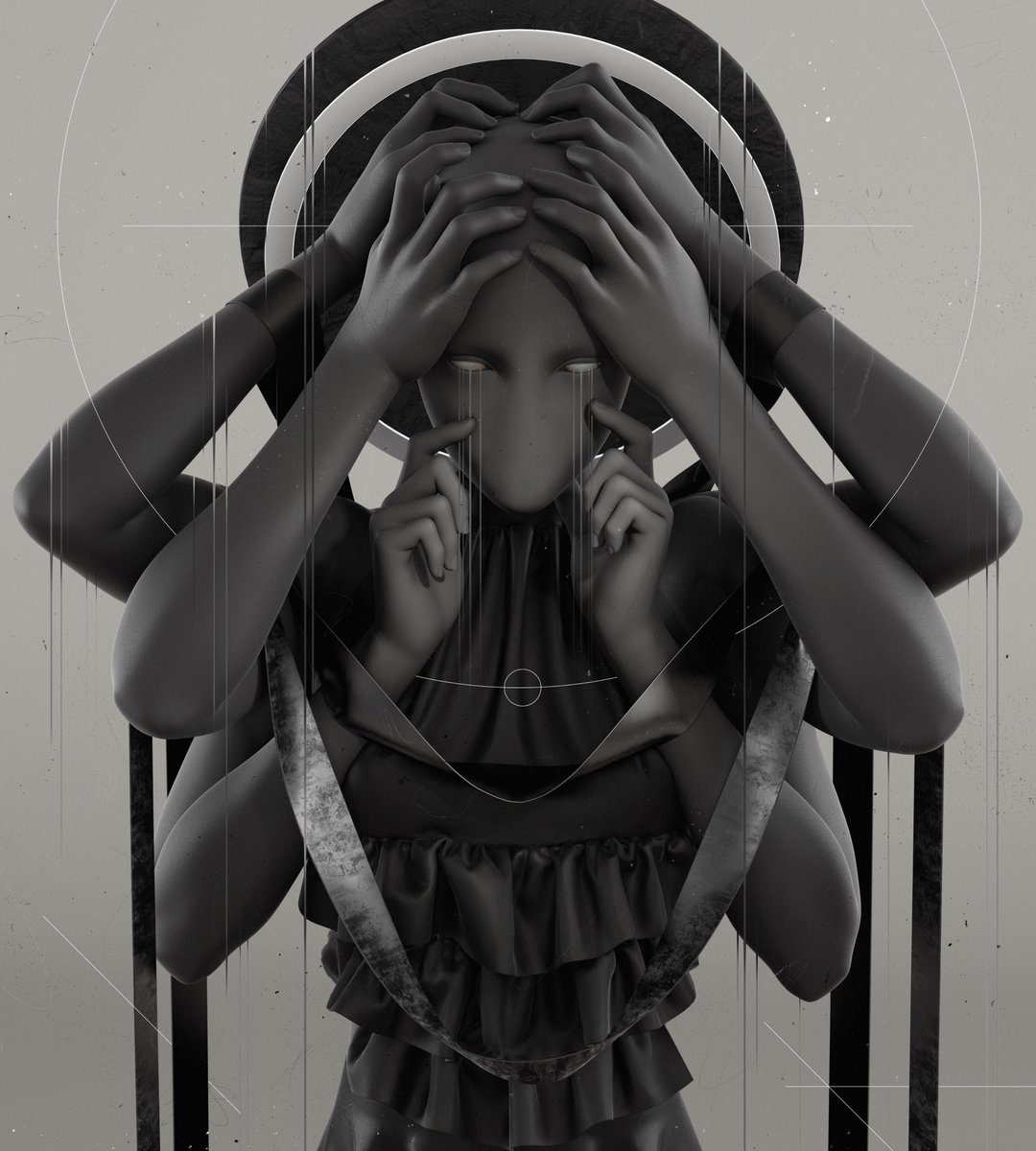 Animus // 

Here is quite unusual technique in the IES light settings for the render. Usually I use diffused light to create soft shadows. Here I added a backlight.