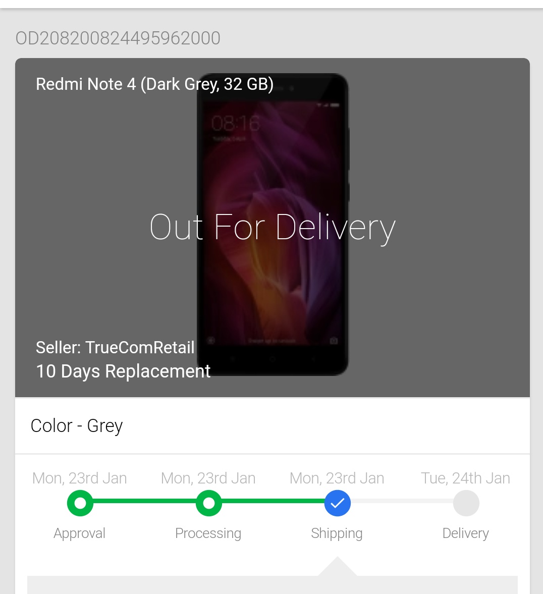 Krishnendu_1997's tweet photo. The day when I got the message "Out for Delivery" for my first @RedmiIndia phone Redmi Note 4 at first Sale brings lots of joy and happiness. From then to now continuing with @XiaomiIndia family is the best decision for me😊
Excited for #Redmi125G 
#Redmi12withFans #XiaomiInsider https://t.co/vPa533uFVl