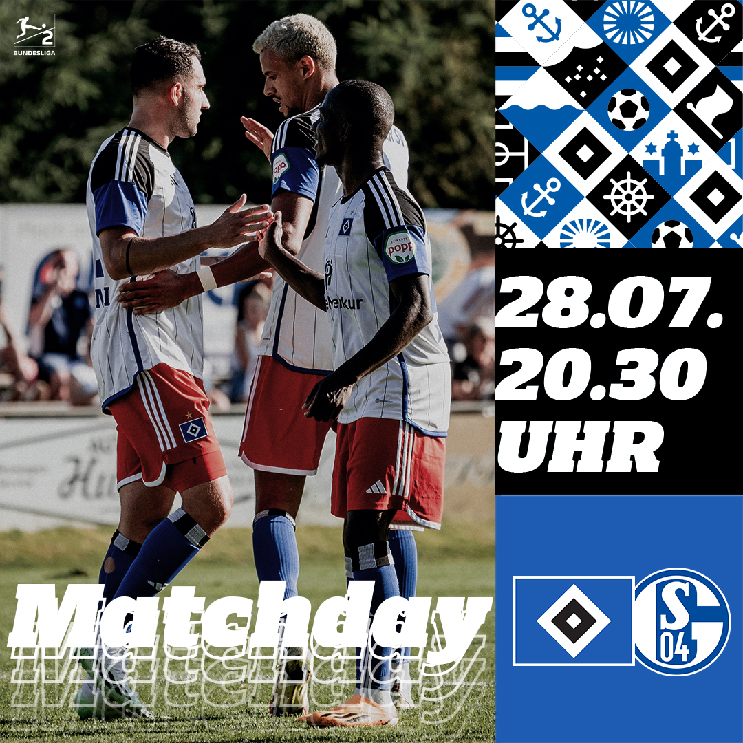 Es geht wieder los:

🔷 MATCHDAY 🔷

🆚 <a href="/s04/">FC Schalke 04</a>
🏟 Volksparkstadion
⏰ 20.30 Uhr
🏆 #Bundesliga2
#⃣ #HSVS04
📻 bit.ly/HSVnetradio
📲 bit.ly/HSVTicker

Auftaktspiel im Volksparkstadion. 😍 Wer von euch ist mit an Bord❓

#nurderHSV
