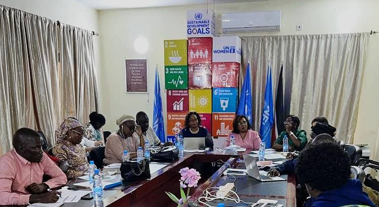 unwomenssudan's tweet photo. @unwomenssudan and @NTLI-Juba met with 25 diverse stakeholders on the urgency for collective action on monitoring the revitalized agreement #Gender provisions. DCR @rukayamohammedy stated the value of real time action of a gender responsive transitional process. https://t.co/K4H1YIMvZ5