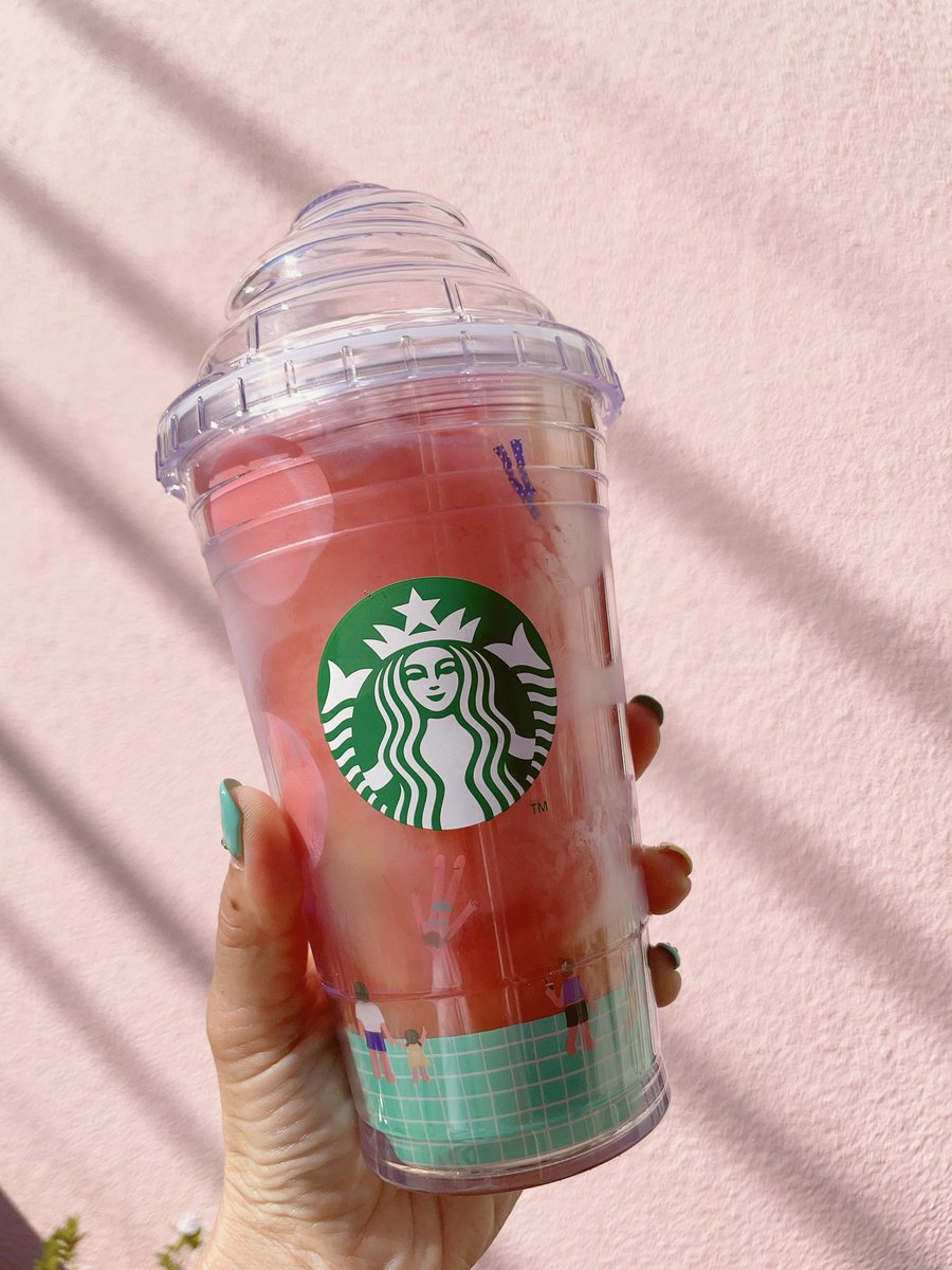 yurychan's tweet photo. 今季新しく出迎えた #スタバタンブラー 😆
#GABURIピーチフラペチーノ を入れたら綺麗なピンクが映えた✨
シトラス追加でより美味しい😋 https://t.co/XDJFBiW9Jq