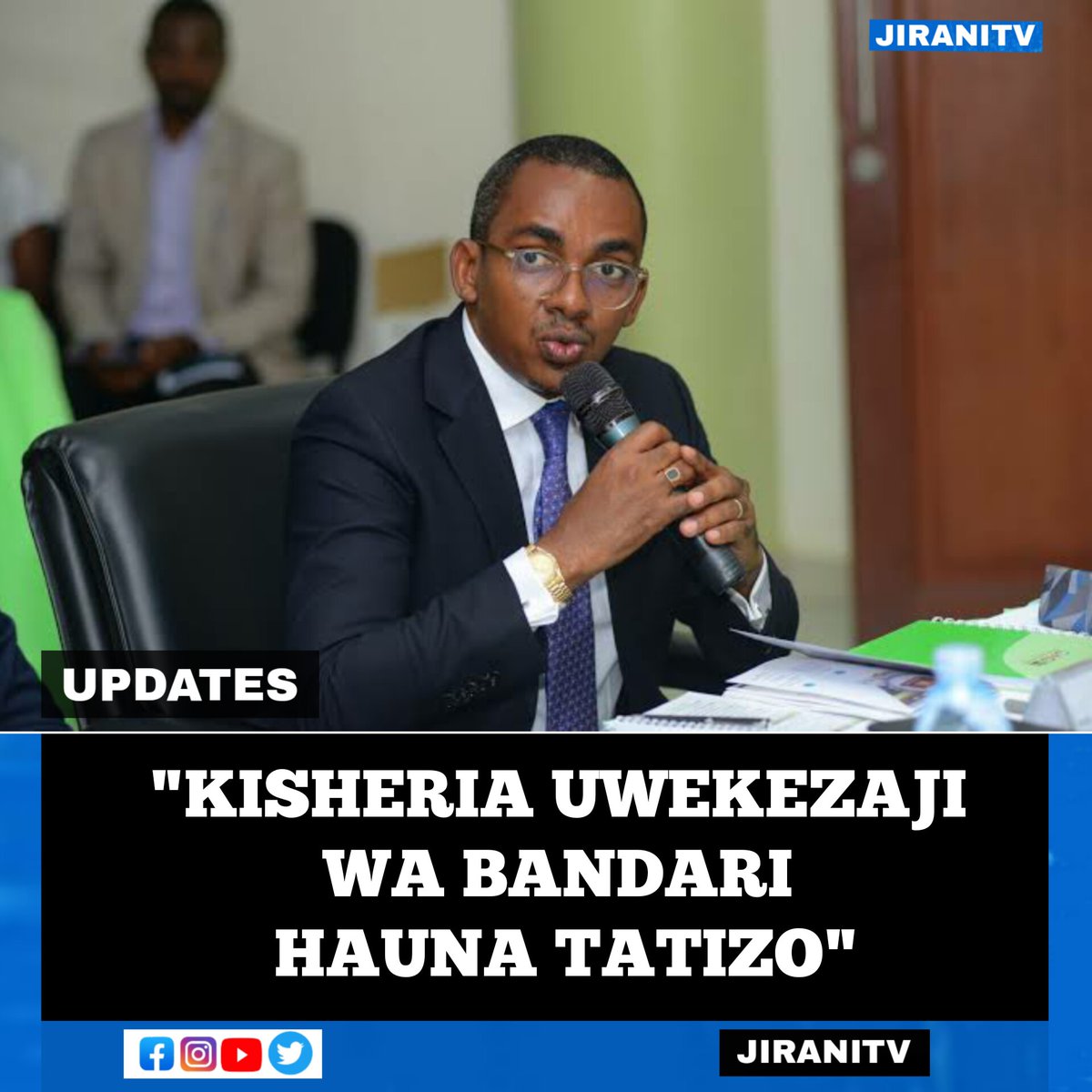 JiraniTv_'s tweet photo. Jambo hili kisheria halina tatizo lolote, ila huko nje kuna mtu anaweza kuamua tu kusema bila kufuata sheria na utaratibu ili azue taharuki. Hataki kujua umuhimu wa kusikiliza wengine kiasi cha kuingilia mamlaka ya habari,” Jerry Silaa Mbunge Ukonga.

#politics #Tanzania https://t.co/UFCEYP21ub