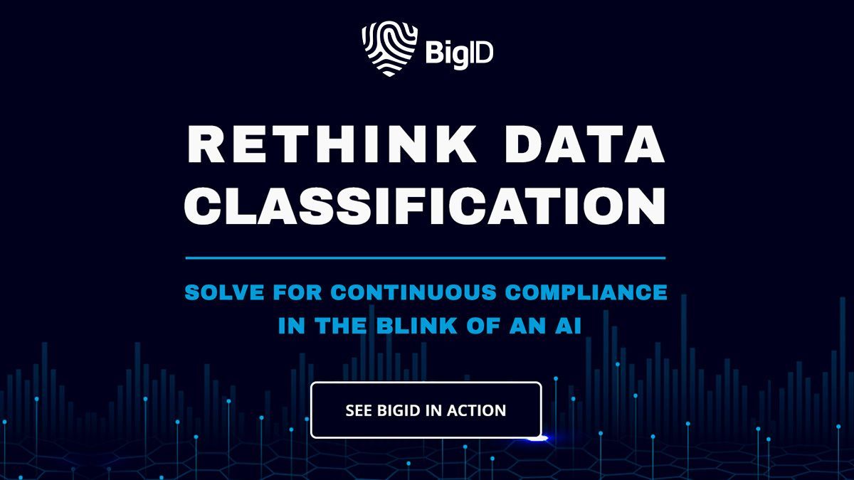 bigidsecure's tweet image. How does your data stack up? Discover the new critical capabilities for data classification and ensure your data is accurately classified and protected, taking your data management to the next level! bit.ly/3I1T8hB

#DataClassification #DataManagement