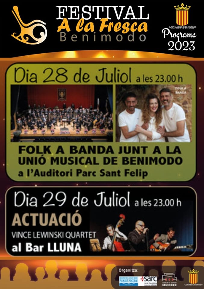 musicaNvalencia's tweet photo. [Agenda #músicaenvalencià]
Hui divendres 28 de juliol:
· @noeliatitana  a Algemesí
· #Folkabanda a Benimodo
· @AndreuValor  a Figueroles
· Catalina Marraixes a Rossell

+Info +agenda +concerts a: https://t.co/euT23uqTdr https://t.co/2yCP8DXvox
