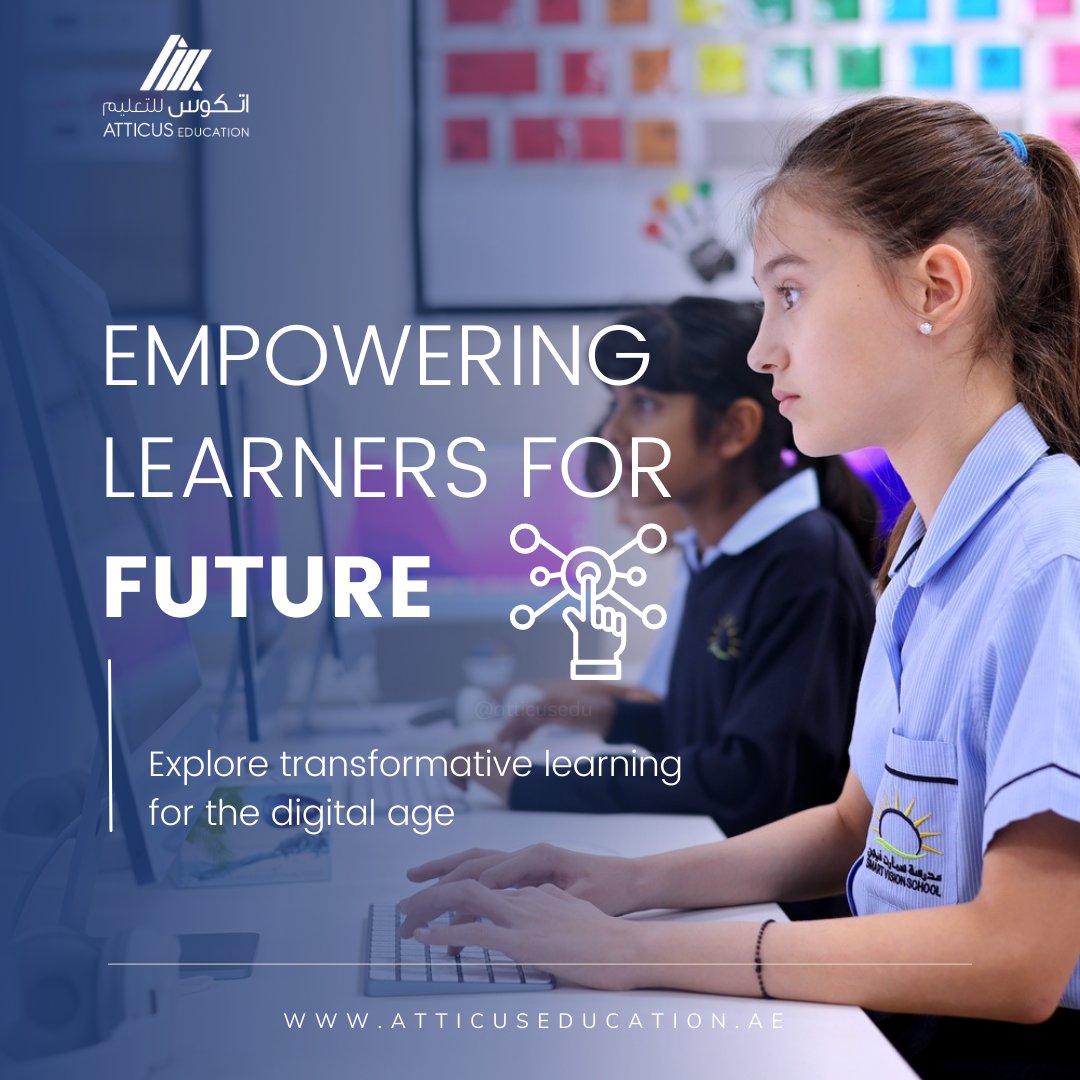 Empowering learners for the future. Explore transformative learning for the digital age. Visit bit.ly/2FF7Biq to know more about our nurseries and schools.
#AtticusEducation #LearningforLife #FuturisticLearning #FutureTech #Nurseries #Schools #KHDA #DubaiMoms #DubaiDads