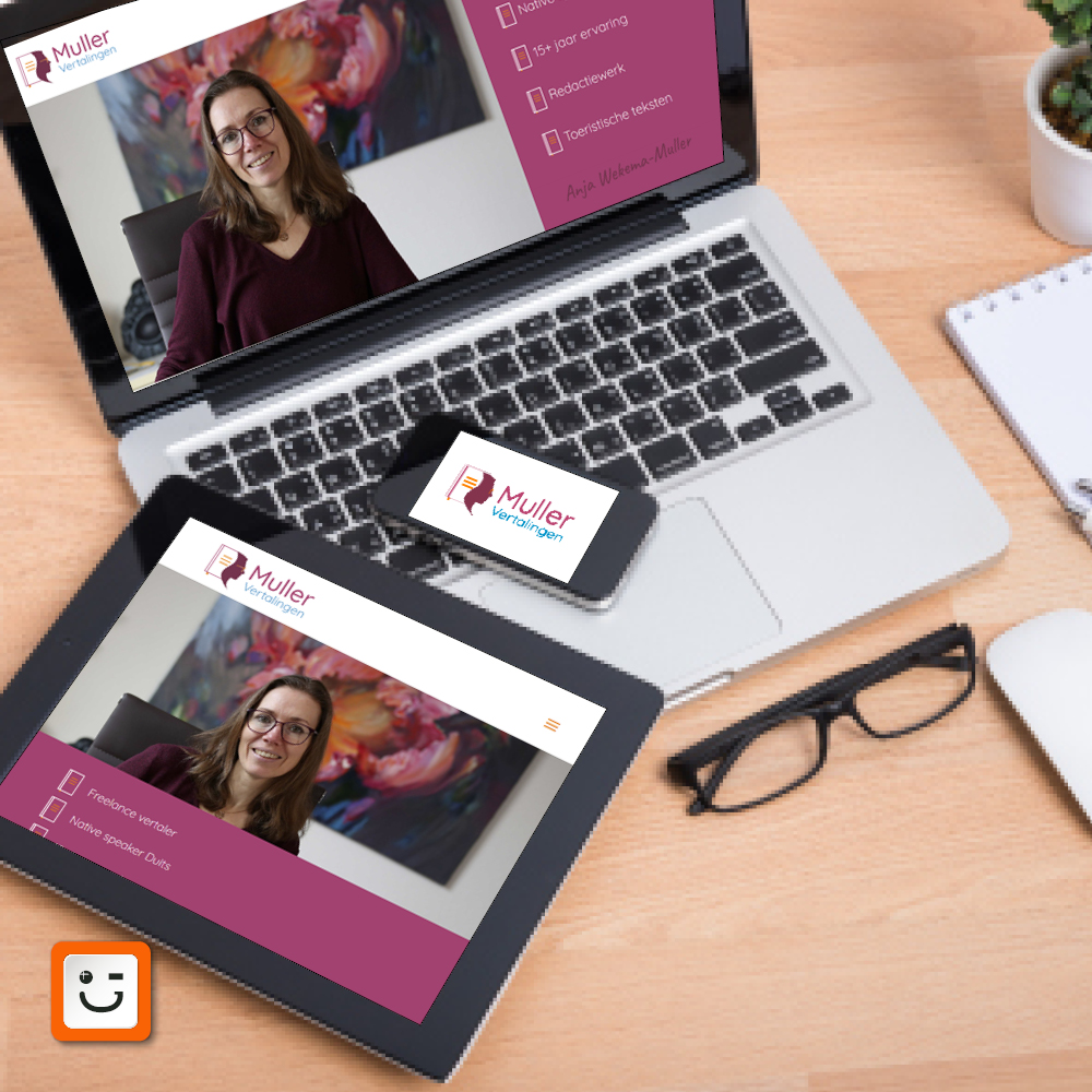 appeleneelman's tweet photo. De eerste indruk telt. Daarom ontwierpen we voor Muller Vertalingen zowel een nieuw logo als een nieuwe website. Anja helpt je met het vertalen of schrijven van Duitse teksten. Wil je ook een goede indruk maken met een nieuwe site? We helpen je graag.   

#wordpress #webdesign https://t.co/Xp6VrnbkHr