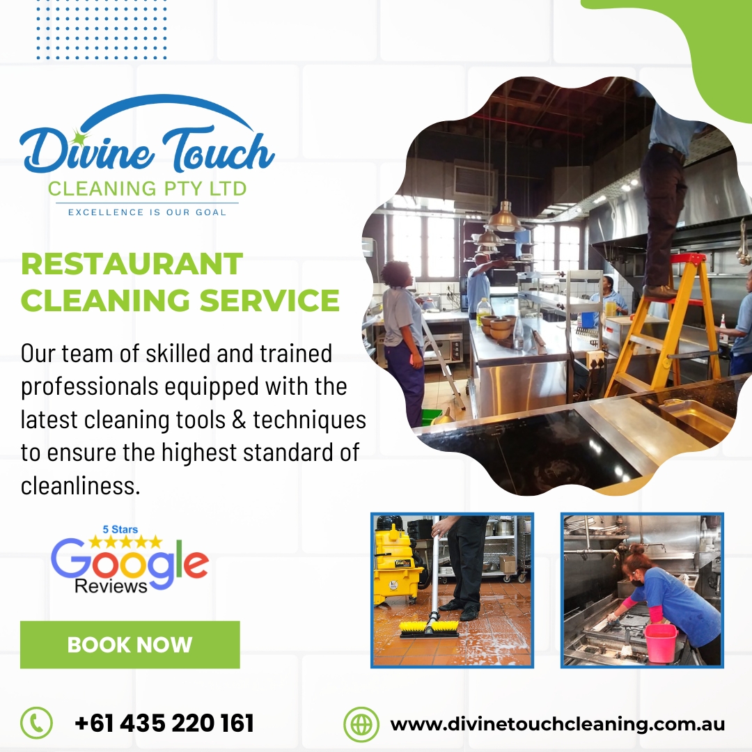 _divine_touch's tweet photo. With our expert team armed with state-of-the-art equipment and eco-friendly solutions, we elevate cleanliness to an art form, setting the stage for unforgettable dining experiences.
#DivineTouch #OfficeCleaningServices #Melbourne #Victoria #SparkleAndShine #ImpeccableCleanliness https://t.co/pQZwCmjTNq