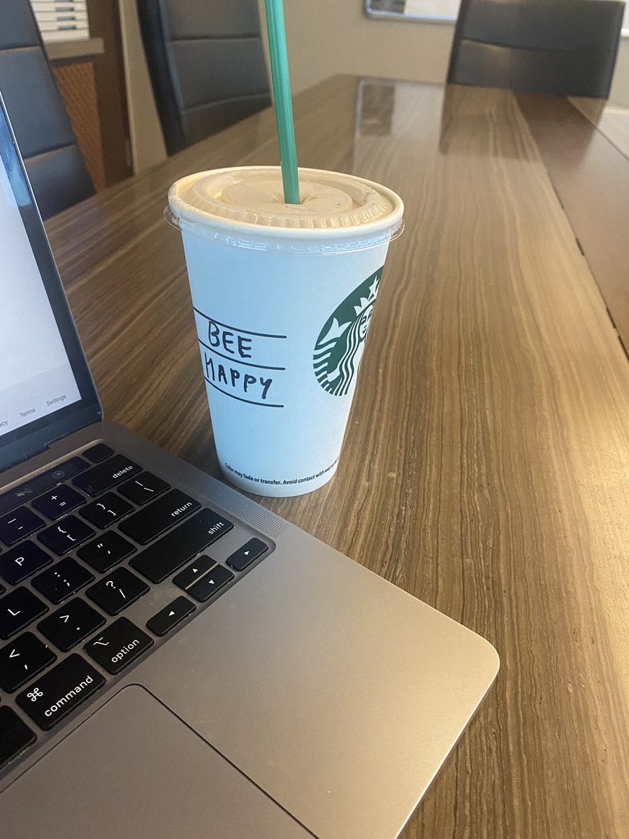 Busy as a bee, but taking a moment to appreciate life's little joys aka my <a href="/Starbucks/">Starbucks</a> order. 💛 

Sending positive vibes your way! 🐝

-Intern