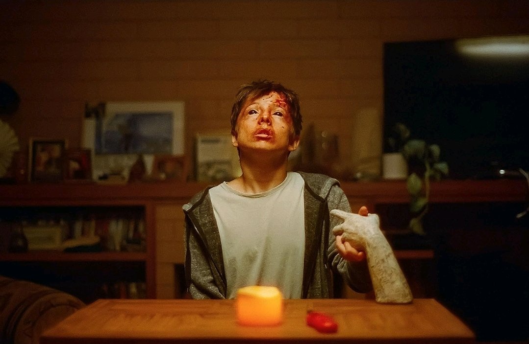 DiscussingFilm's tweet photo. 'TALK TO ME' is now playing in theaters.

Read our review: https://t.co/s6UJ30734A https://t.co/Bz22t0xEtw