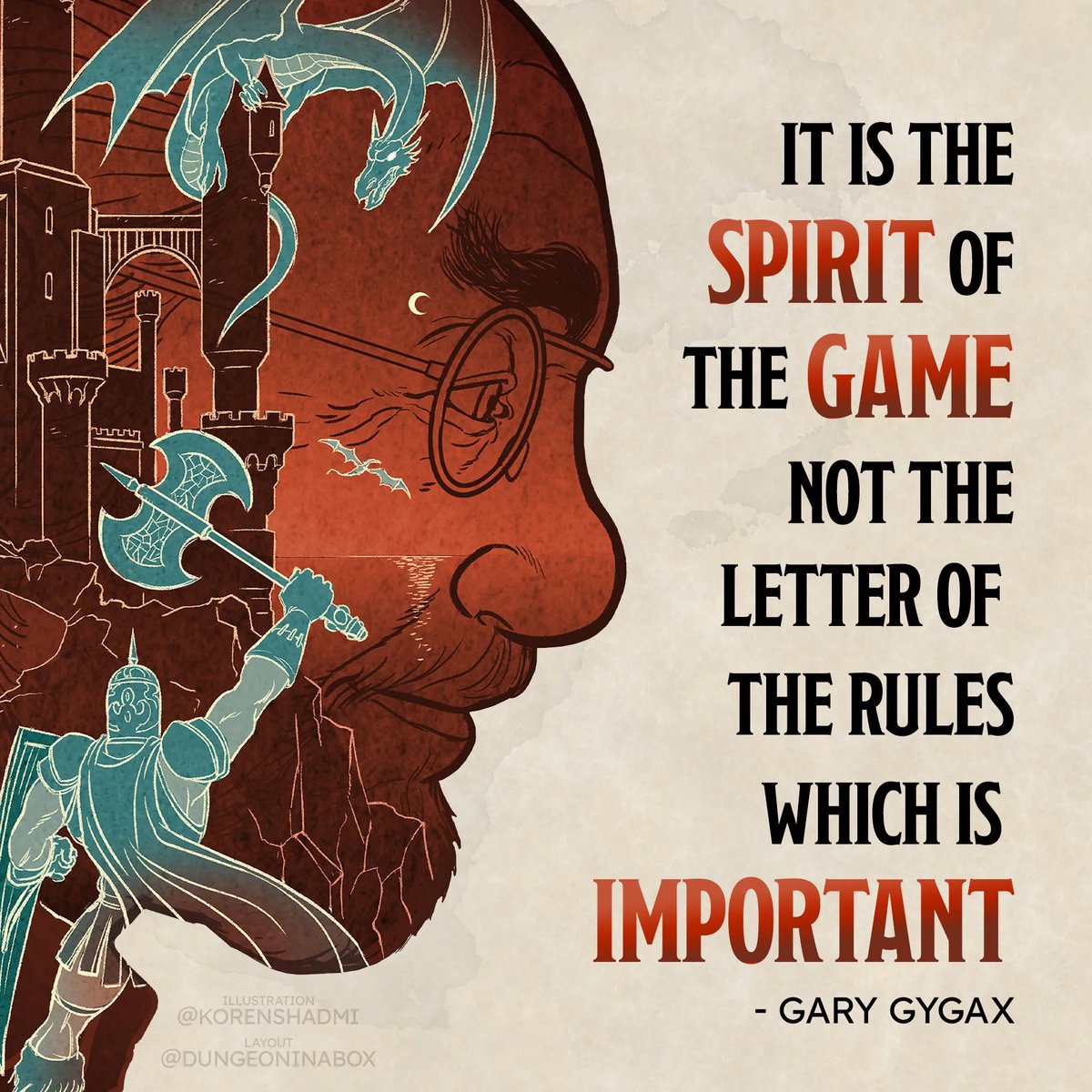 Happy Birthday #GaryGygax 🎂and thank you for D&D and that little reminder!
#DnD #OSR #RuleZero #RAW