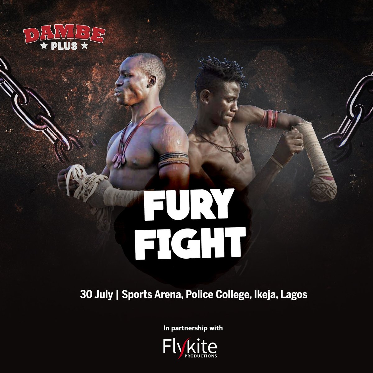 Fightgistmedia's tweet image. IT FIGHT WEEK.

2 MORE DAYS TO THE FURY FIGHT BY Dambe Plus.

A Dambe (Traditional Boxing) clash headline by Ebola VS Covid-19, in partnership with flykite Productions, on:

📅 Sunday,  July 30th, 2023.

⏰️ 3:00pm WAT

📍live at Police College, Ikeja, lagos, Nigeria.

.
#Dambe