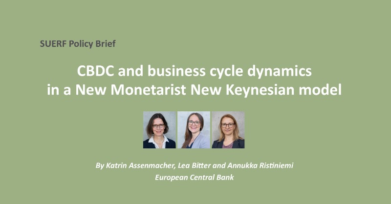 suerf_org's tweet photo. #SUERFpolicybrief "CBDC and business cycle dynamics in a New Monetarist New Keynesian model" by Katrin Assenmacher, @lh_bitter and @annukkaristi, European Central Bank
#CentralBankDigitalCurrency #CBDC #MonetaryPolicy #DSGE #SearchAndMatching