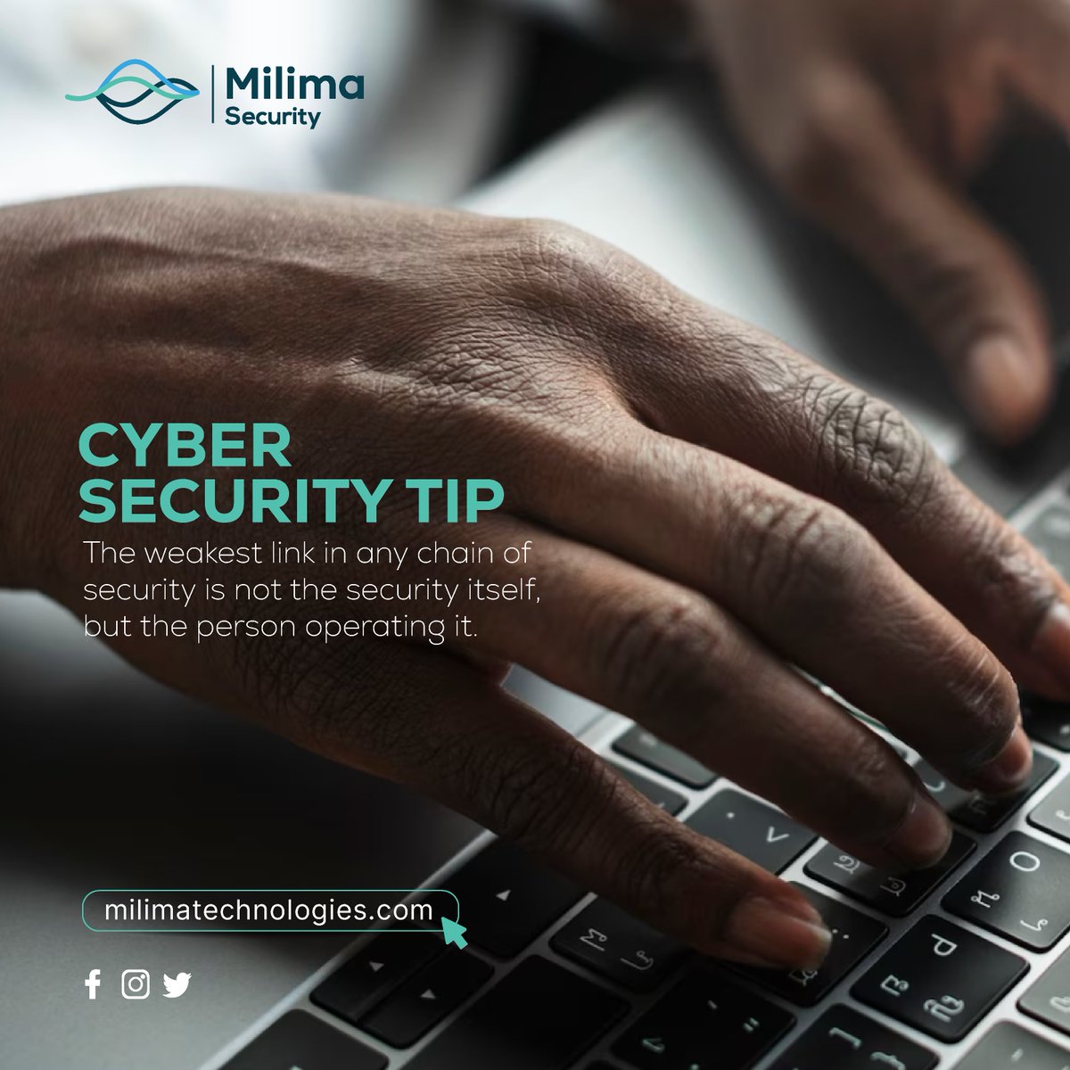 milimatechug's tweet image. Humans are more prone to cyber security risks because of poor cyber security practices or little or no knowledge of cyber security awareness and training. 
#cybersecurityrisks
#CyberSecurityAwareness