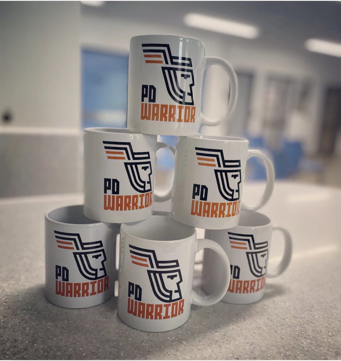 PDwarriorBristl's tweet photo. Tea or coffee? Delighted to be back for the start of another 10 week challenge at @NorthBristolNHS Brain Centre and delighted about our new mugs! #pdwarrior4parkinsons #pdwarrior #parkinsons #parkinsonsexercise https://t.co/t56MzMzowi