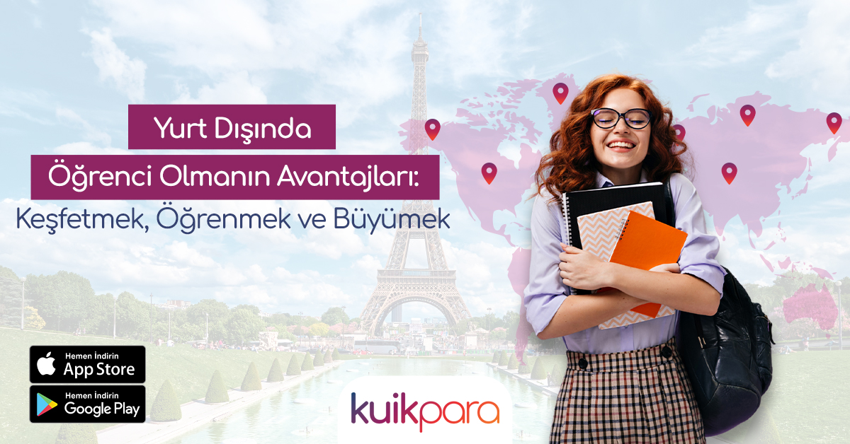 Yurt dışında öğrenci olmanın ayrıcalıklarını keşfedin ve kuikpara ile finansal özgürlüğün tadını çıkarın! 🌍  Kültürel zenginlik, eğitim kalitesi, dil yeteneği ve kişisel gelişim konularını ele aldığımız yazımızı okumak  için: lnkd.in/e2SS_xKw 

#kuikpara #finansalözgürlük