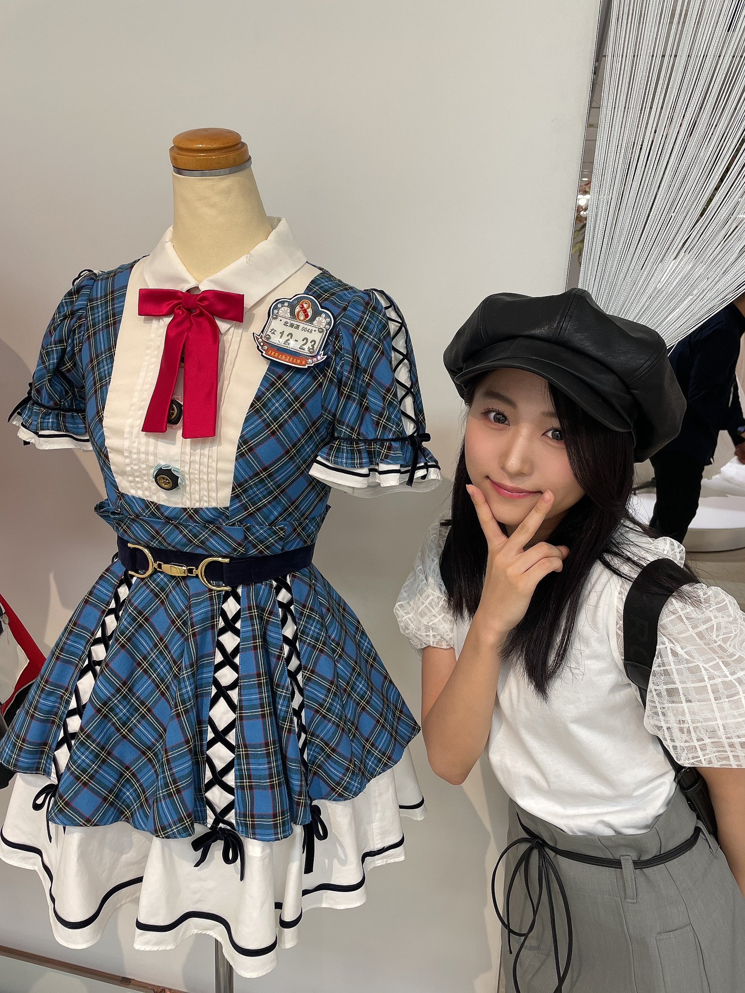AKB48×大丸 衣装生地グッズ ポーチ 白黒チェック衣装ver AKB48×大丸 衣装生地グッズ ポーチ 白黒チェック衣装ver
