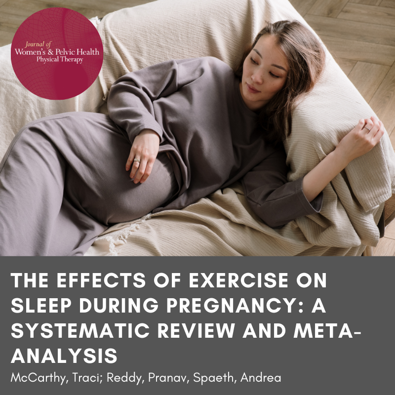 The purpose of this review by Dr. Traci McCarthy et. al. was to determine whether exercising during pregnancy improves common sleep outcomes.

Click to read this article and the rest of our current issue! 

bit.ly/3DzXFF8