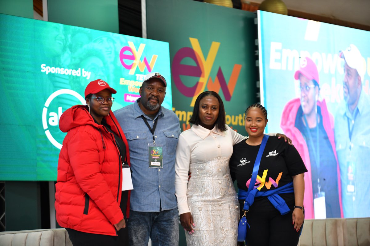 EmpowaYouth's tweet photo. Percy Ingle  giving a word of thanks to Hon Sasekani Manzini; MEC: Dept of Health with Head of EmpowaYouth: Dumisile Le Roux
Transport Education Training Authority
TETA EmpowaYouth supported by Absa
#empowayouthweekend #InspiredConnectedTransformed #empoward2work #eyw https://t.co/tqh5eCDkbf
