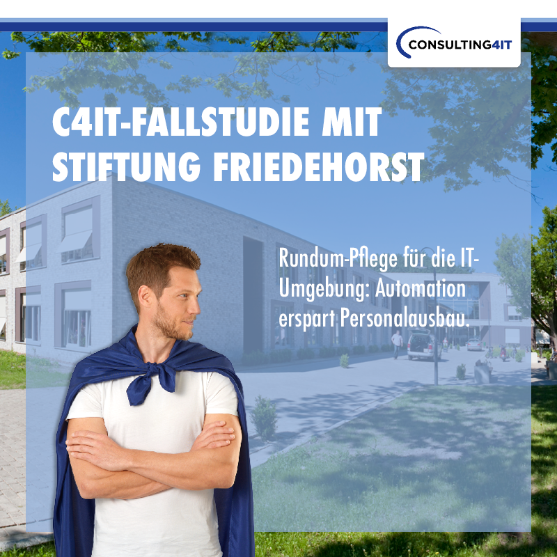 C4IT_GmbH's tweet photo. #Fallstudien Freitag 📝
STIFTUNG FRIEDEHORST & CONSULTING4IT 🤝
Die Stiftung Friedehorst hat fast alle Bereiche ihres IT Service Managements automatisiert, um trotz begrenzter Ressourcen effizient zu arbeiten.
👉https://t.co/DNlGvG4dy0
#ITSM #SAM #UEM #ITAutomation #C4IT https://t.co/T2D7BenyFb