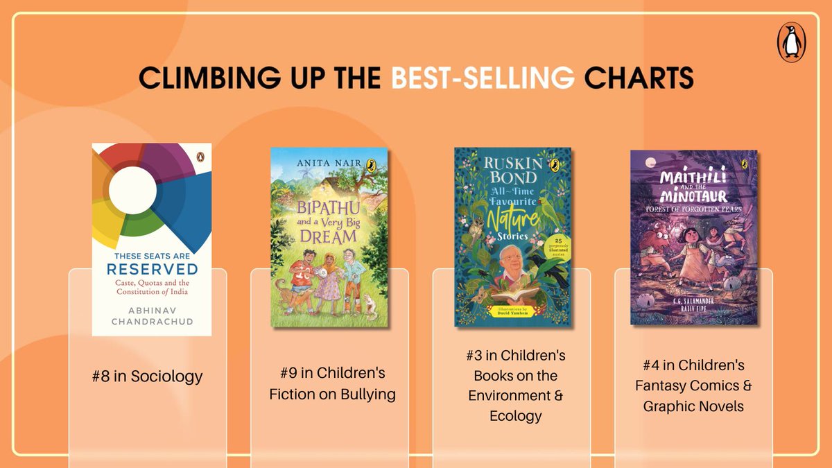 We're back with our bestsellers list! Get your copies of these incredible books now at amzn.to/3Md9gzb
<a href="/LukeCoutinho17/">Luke Coutinho</a> <a href="/sugataraju/">Sugata Srinivasaraju</a> <a href="/meenakandasamy/">Dr Meena Kandasamy மீனா கந்தசாமி</a> <a href="/anitanairauthor/">anita nair</a> <a href="/cgsalamander/">cgsalamander</a>  <a href="/nitin_kushal/">Nitin Kushalappa</a> <a href="/vaishaliwrites/">Vaishali Shroff</a>