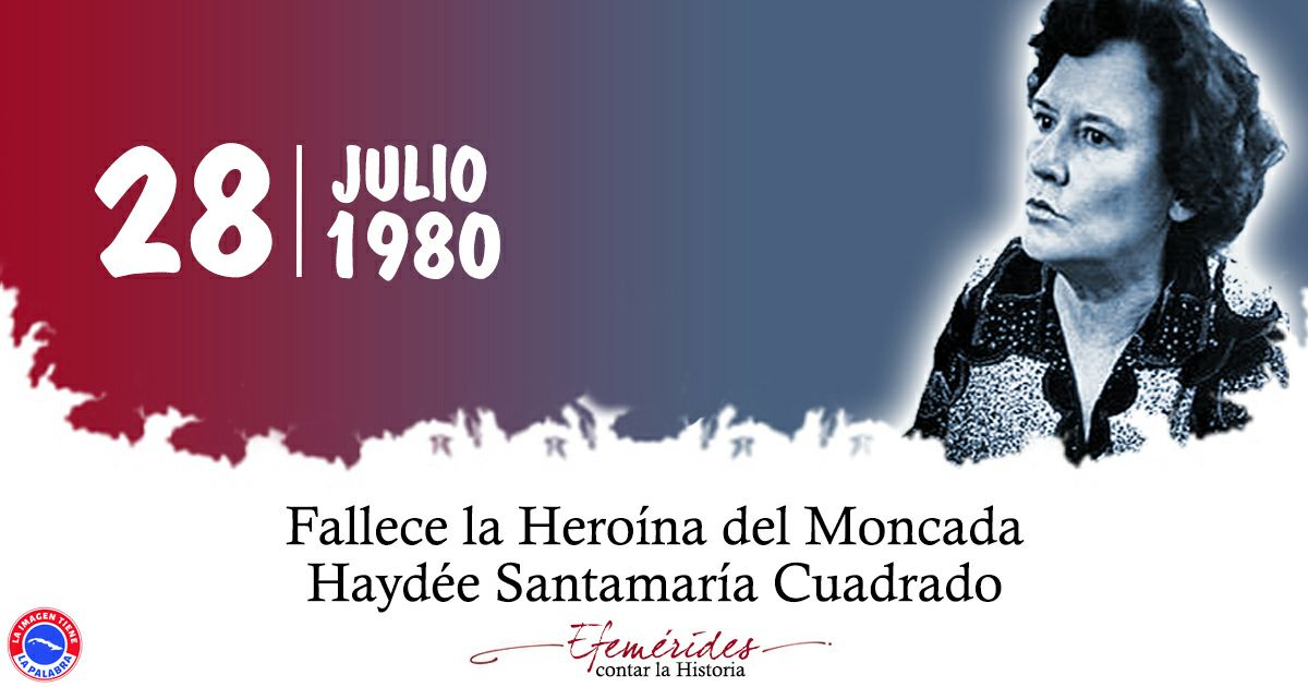 MinfarC's tweet photo. Haydée Santamaría, nuestra heroína del Moncada.
No podemos dejarla morir. 
Con su frágil condición humana, pasó por la vivencia del espanto y del dolor más atroz y supo levantarse para luchar y hacer obra.
#CubaViveEnSuHistoria https://t.co/iTXQrqDtMG