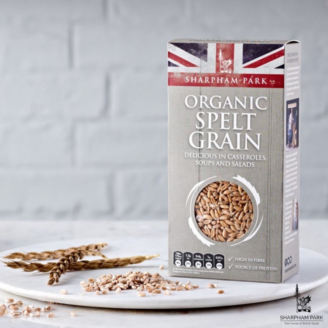 Sowing the seeds of sustainability with Sharpham Park's organic spelt grain, nourishing both our bodies and Mother Earth 🌾🌍  

 #SharphamParkSustainability #SpeltGrainGoodness #OrganicFarmers