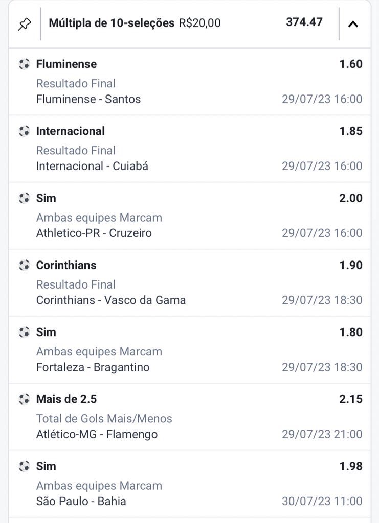 QUEBRANDO ODDS👊🏼 tweet media