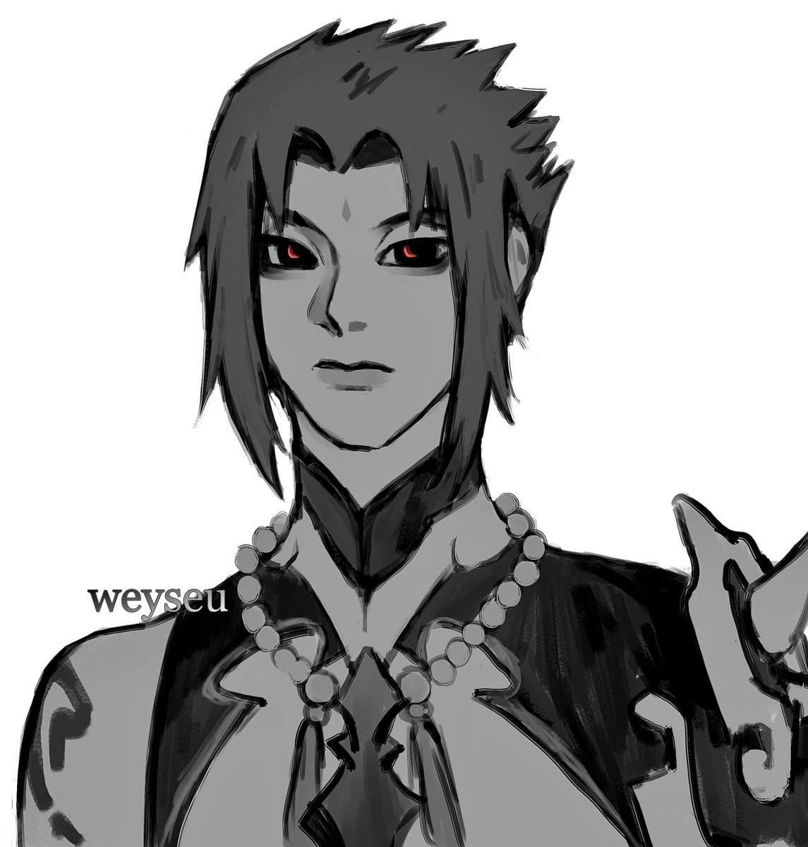 weyseu_'s tweet photo. #Sasuke_Week2023 
DAY 6: Crossover
xiao x sasuke outfit switch https://t.co/jRn3P2zQwM