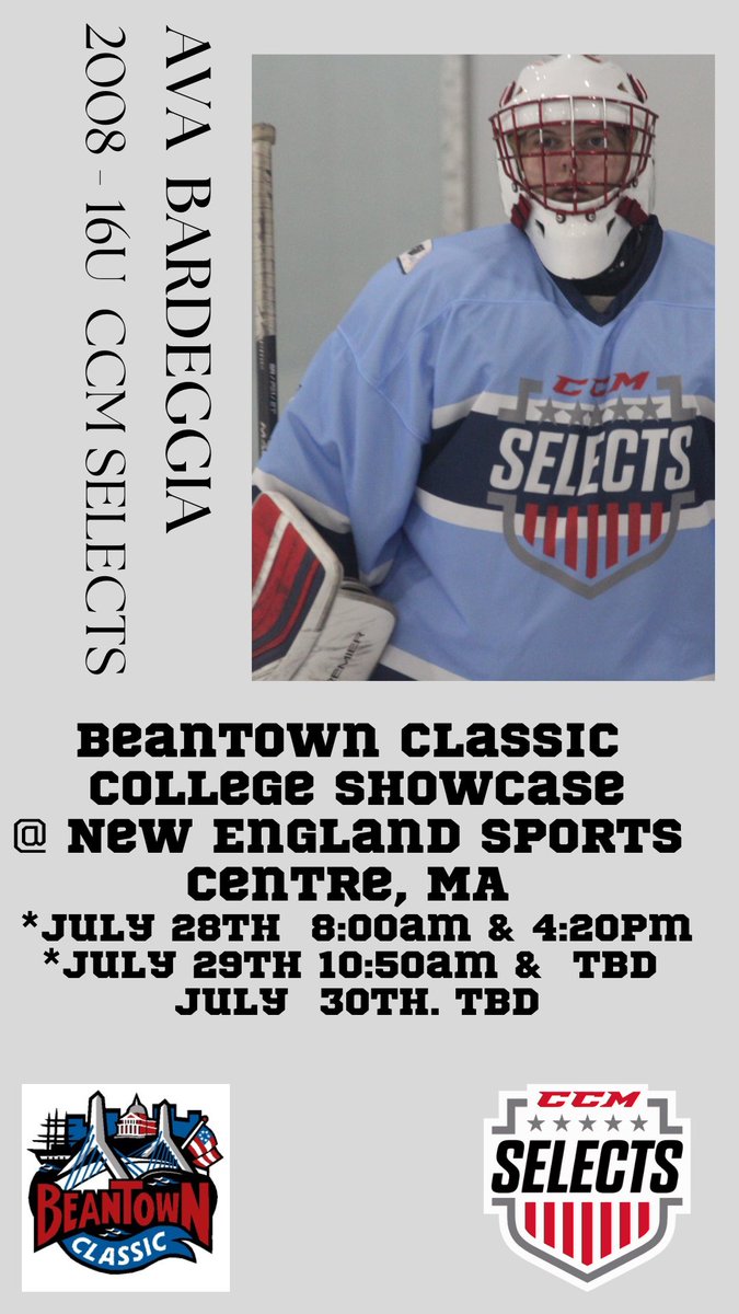 Boston! Great hockey all weekend. Beantown Classic College Showcase!