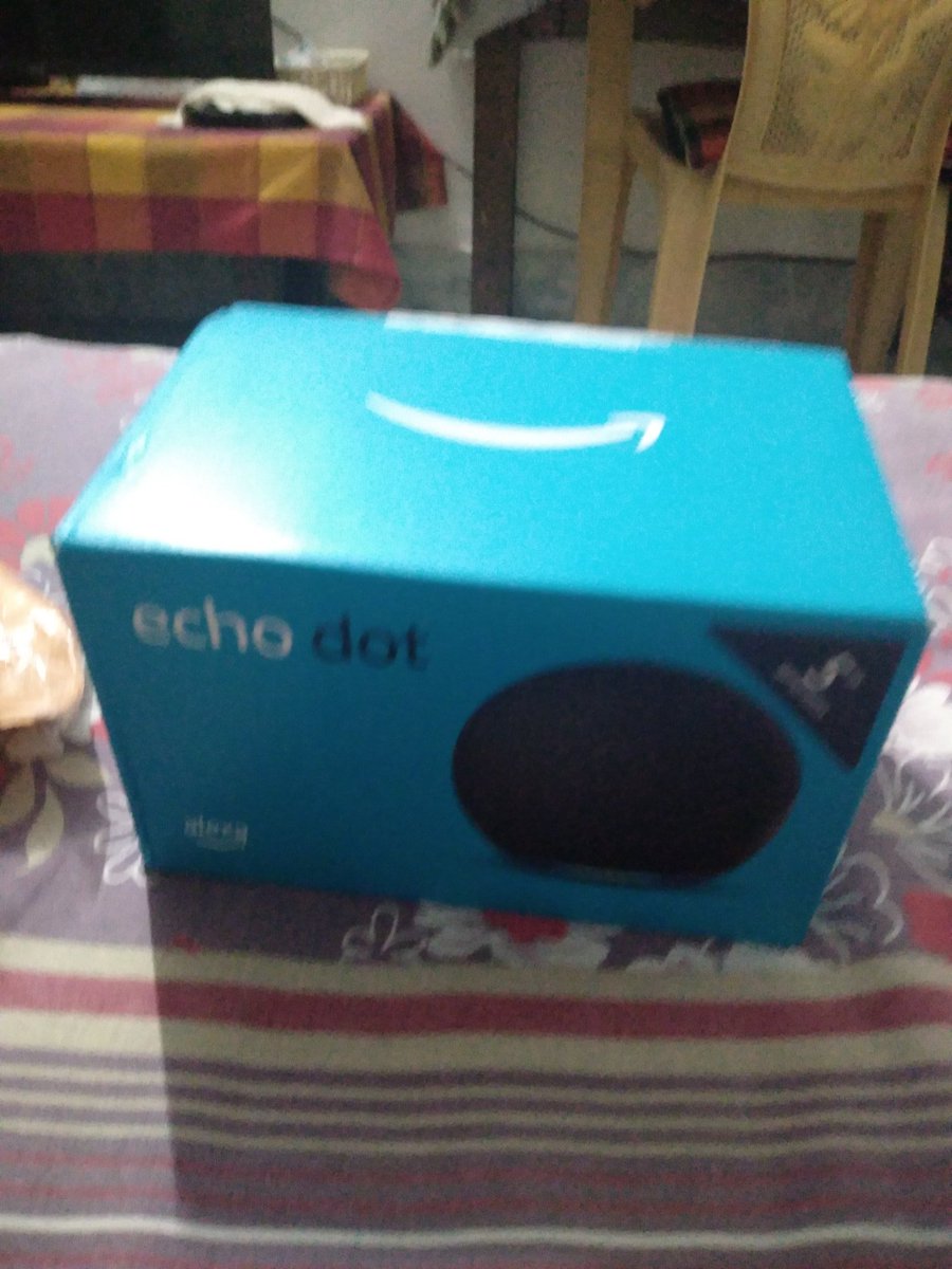 SaishreePriya17's tweet image. Thank You So Much !! I received my prize soo well packaged and safely. @AmazonMusicIN 😊❤️

#AmazonEchoDot #EchoDot5thGeneration