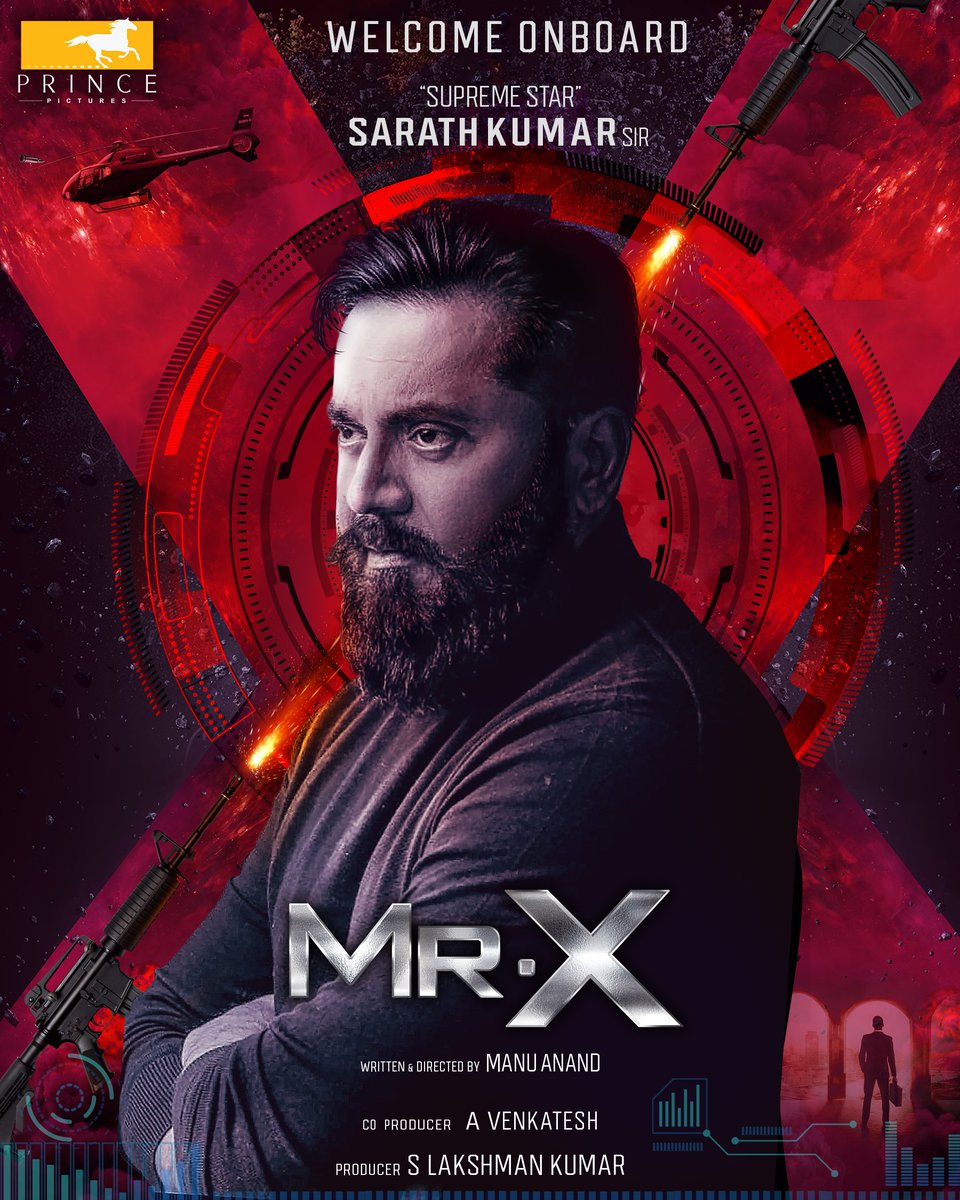 Extremely happy to announce that Supreme Star @realsarathkumar is onboard for #MrX. Starring @arya_offl, @Gautham_Karthik, @ManjuWarrier4 and @AnaghaOfficial. Written and directed by @itsmanuanand. @lakku76 @venkatavmedia @dhibuofficial @vincentcinema @rajeevan69…