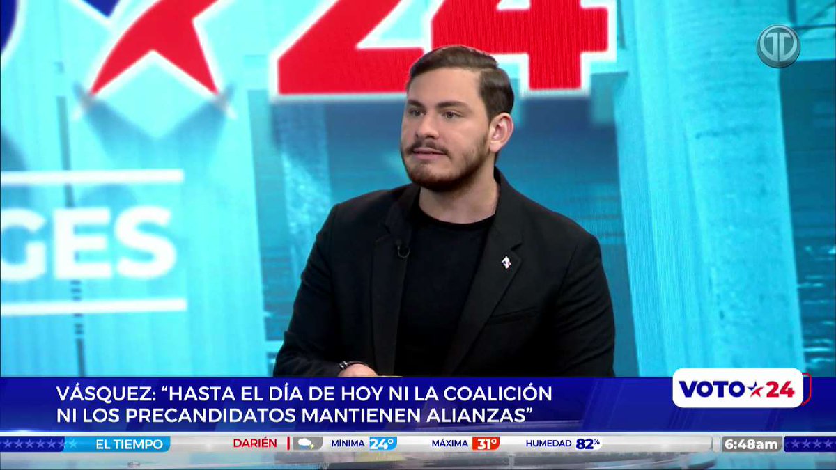 “La coalición no se formó para endosarle los liderazgos, para endosarle los candidatos a un candidato presidencial, sino para llevar nueva y buenas personas a la Asamblea, alcaldías y juntas comunales”, <a href="/JDVasquezGut/">Juan Diego Vásquez</a>. #Voto24 #TReporta