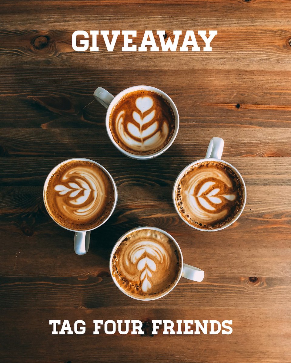 ✨✨GIVEAWAY✨✨                                                                                      Tag four friends to win a sampler pack of our coffee to share with them! ✌️Contest open on both instagram and facebook posts go find us there!