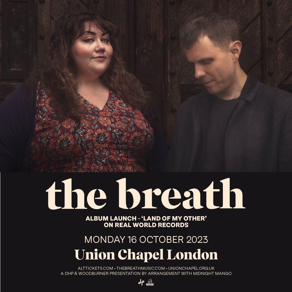 Thrilled to announce that the London launch of our new album, Land Of My Other, will take place at Union Chapel on Oct 16th! Tickets here: alttickets.com/the-breath-tic…